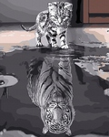 Malowanie po numerach - Dusza tygrysa 40x50cm