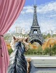 Malowanie po numerach - Paryż z okna 40x50cm