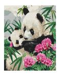 Malowanie po numerach - Mama panda 40x50cm