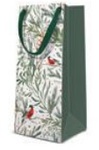 Torebka świąteczna Beloved Bullfinch green 10x22x7cm
