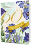 Karnet B6 60 Urodziny - fioletowe kwiaty K.B6-1985