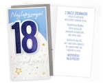Karnet PM 18 Urodziny, niebieskie holo PM-278
