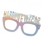 Papierowe okulary z napisem Happy New Year 4 szt