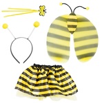 Zestaw pszczółki -  skrzydełka, spódniczka, opaska, różdżka