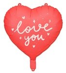 Balon foliowy Serce "I love you", 45cm