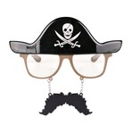 Okulary plastikowe Pirat z wąsem