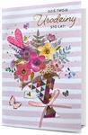 Karnet B6 HM-200 Urodziny różowe, bukiet kwiatów HM-200-2641