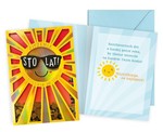 Karnet confetti Urodziny, słońce KNF-053