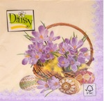 Serwetki Daisy Wielkanoc lunch - Crocuses in a Basket - Violet SDWL003701