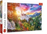 Puzzle 500 elem Widok na zamek Neuschwanstein