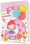 Karnet B6 HM-200 3 Urodziny, dziewczynka, balony HM-200-2861