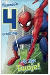 Karnet Disney 4 Urodziny Spider Man (11,5x18cm) DHS-006