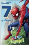 Karnet Disney 7 Urodziny Spider Man (11,5x18cm) DHS-014