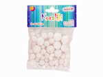 Koraliki plastikowe perłowe mix wzorów i rozmiarów 50szt PJ-0613