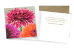 Karnet kwadrat Urodziny, malowane kwiaty QRP-001
