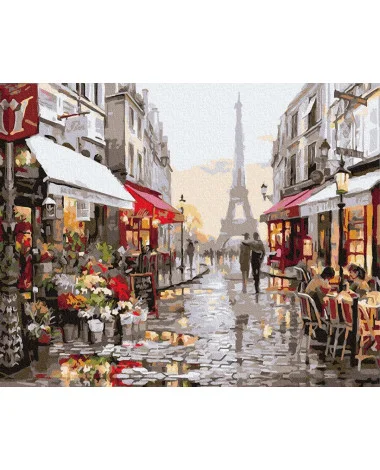 Malowanie po numerach - Paryż po deszczu 30x40cm
 EX5691