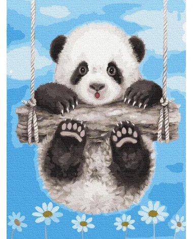 Malowanie po numerach - Panda na huśtawce 30x40cm
 EX5240