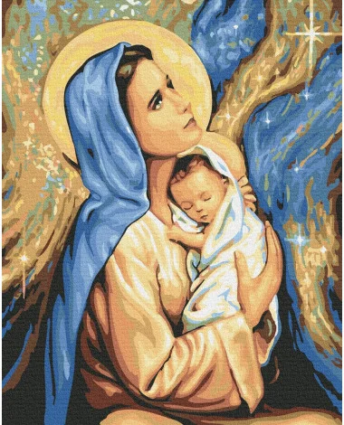 Malowanie po numerach - Matka Boża z dzieckiem 40x50cm
 GX24165
