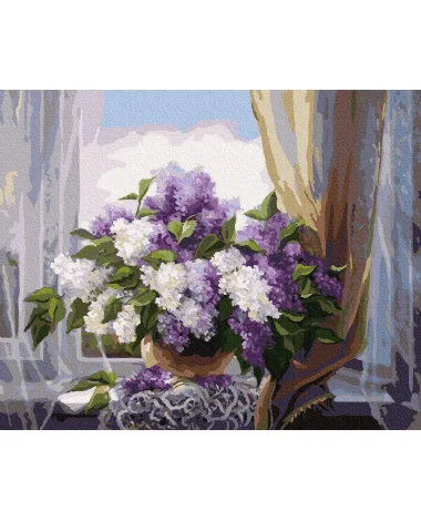 Malowanie po numerach - Lilac przy oknie 40x50cm
 GX8260