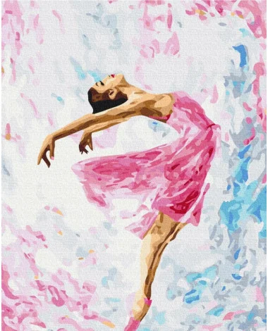 Malowanie po numerach - Tańcząca balerina 40x50cm
 GX29767