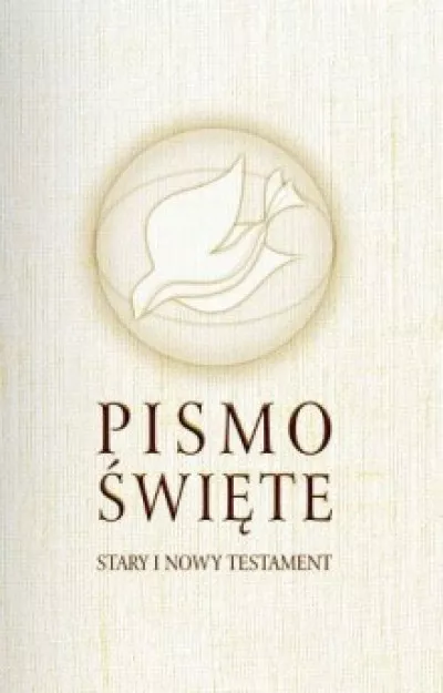 Pismo Święte. Stary i Nowy Testament B5 - oprawa biała z obwolutą