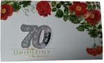 Karnet 70 Urodziny list K2 mix