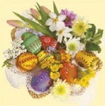 Serwetki Daisy Wielkanoc lunch - Easter Composition SDWL003901