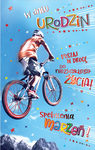 Karnet Urodziny młodzieżowe, rower ICG03