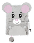 Pamiętnik z kłódką 3D włochacz A5 96 kartek My little friend Mouse