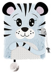 Pamiętnik z kłódką 3D włochacz A5 96 kartek Bambino Premium Snow tiger