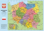 Podkładka na biurko Mapa Polski