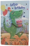 Karnet B6 Super LUX Urodziny dziecięce, krokodyl