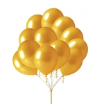 Balony złoty metallic 30 cm, 80 szt.