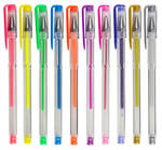 Długopisy żelowe 10 kolorów