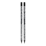 Ołówek z gumką Monochrome HB z czarnego drewna 1szt
 (36szt/opak)