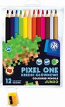 Kredki ołówkowe Pixel One + temperówka 12 kolorów
