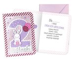 Karnet 2 urodziny, fiolet, króliczek DK-984