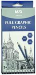 Zestaw ołówków artystycznych na blistrze 12 twardości
