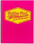 Kołozeszyt A4 100 kartek kratka Pukka Pad Neon Pink