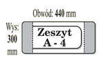 Okładki na zeszyt A4 - IKS 1 paczka=50 szt. 300 mm x : 440 mm)