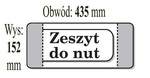 Okładki na zeszyt do nut - IKS 1 paczka=50 szt.   152 x  435 mm)