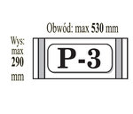 Okładka przylepiana P3 (3/4  A4)- IKS 1 paczka=50 szt.  290 mm x  max 530 mm