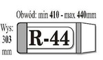 Okładki na książki regulowane R44 - IKS 1 paczka=25 szt.  303  min  x  410 - max 440 mm)