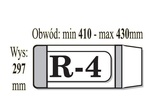 Okładki na książki regulowane R4 - iks1 paczka=25 szt. (wysokość : 297mm   x  410 - max 430 mm)