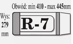 Okładki na książki regulowane R7 - IKS1 paczka= 25 szt.   279 min   x 410 - max 445 mm)