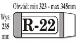 Okładki na książki regulowane r22 - IKS 1 paczka=25 szt.  235 mm x   323 – max 345 mm)