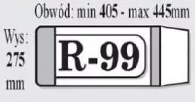 Okładki na książki regulowane R99 - IKS 1 paczka=25 szt.  275 x 405 max 455
