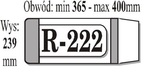 Okładki na książki regulowane r222 - IKS 1 paczka=25 szt. 239 mm  x  365 - max 400 mm)