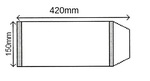Okładki na zeszyt do nut   A5   150  mm x 420 mm  (paczka = 25 szt)