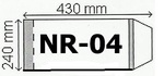 Okładki na podręczniki  B5 regulowane NR 4 - 240 mm  x 430 mm   (paczka = 50 szt)